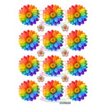 Crafteria Rainbow Daisy Flowers UV DTF Sticker