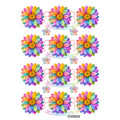 Crafteria Pastel Rainbow Daisy Flowers UV DTF Sticker