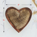 Crafteria 6 X 6 Wooden Candle Heart Bowl