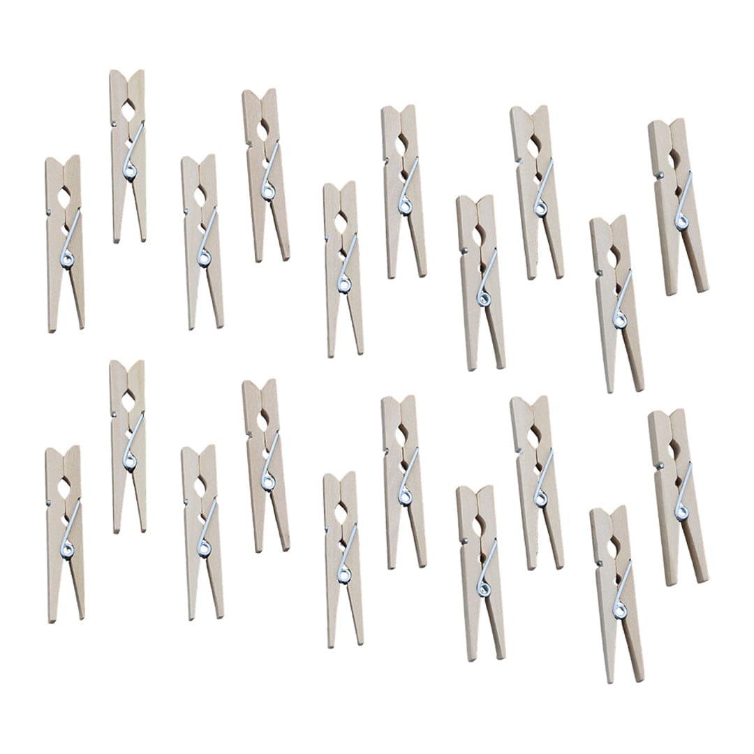 Crafteria 2.5Cm Natural Wooden Clip
