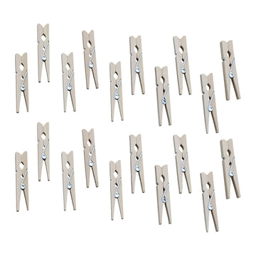Crafteria 2.5Cm Natural Wooden Clip