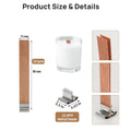 My Store Candle 1.3 X 9 / 10Set/Pkt Wooden Wick 1mm Thick With Metal Holder