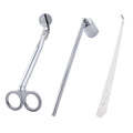 Crafteria Candle Silver 3-in-1 Candle Accessory Set – Trimmer, Dipper & Snuffer