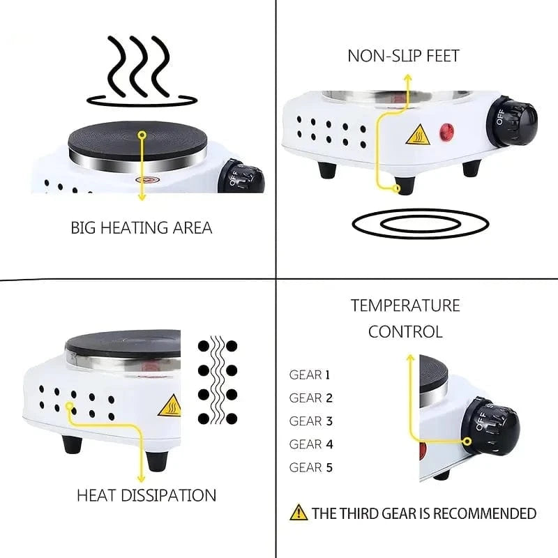 Crafteria Candle Portable Compact Electric Stove
