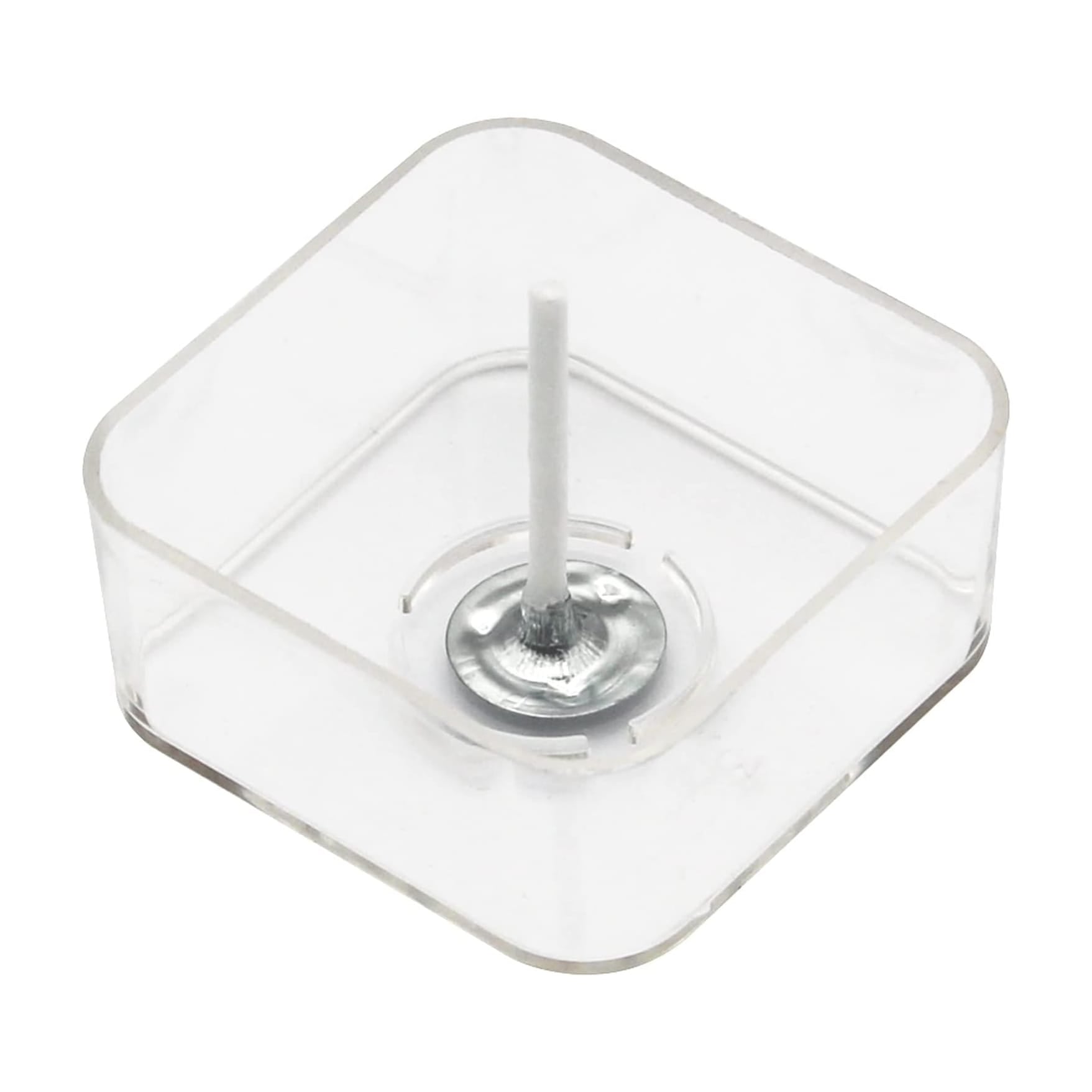 Crafteria Square Tealight Cups Polycarbonate For Tealight Candles