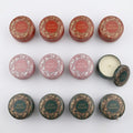 Crafteria 12 Pcs Round Best Wishes Tin Jar