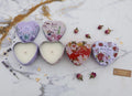 Crafteria 12 Pcs Heart Shape Love & Best Wishes Tin Jar