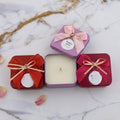 Crafteria 12 Pcs Square Shape Sweet Love With Bow Tin Jar