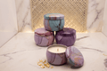 Crafteria 12 pcs Marble Tin Jar