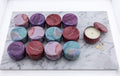 Crafteria 12 pcs Marble Tin Jar