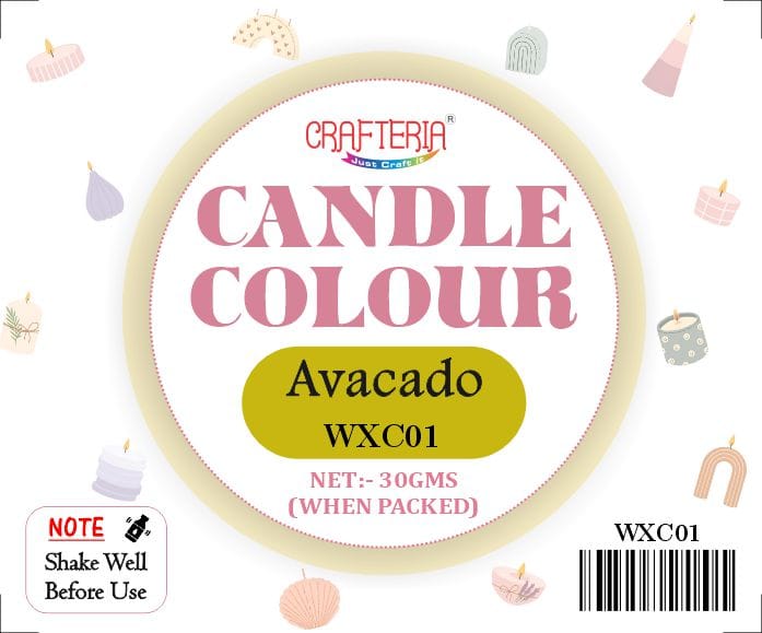Crafteria Avacado Candle Colour