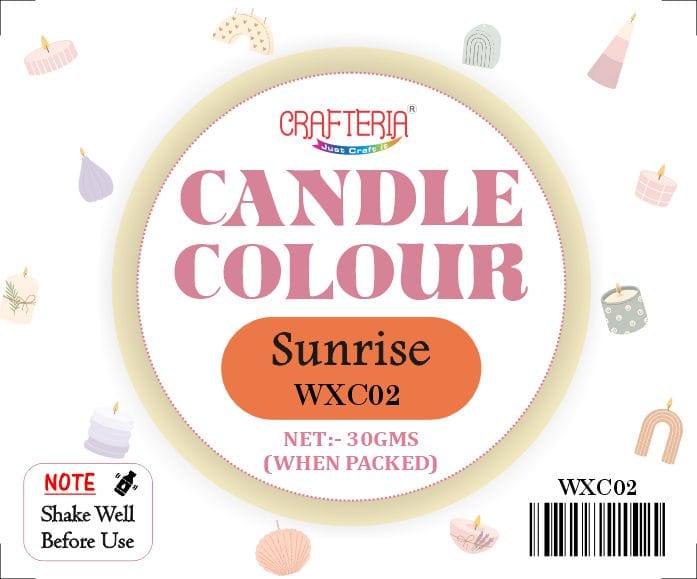 Crafteria Sunrise Candle Colour