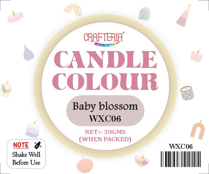 Crafteria Baby blossom Candle Colour