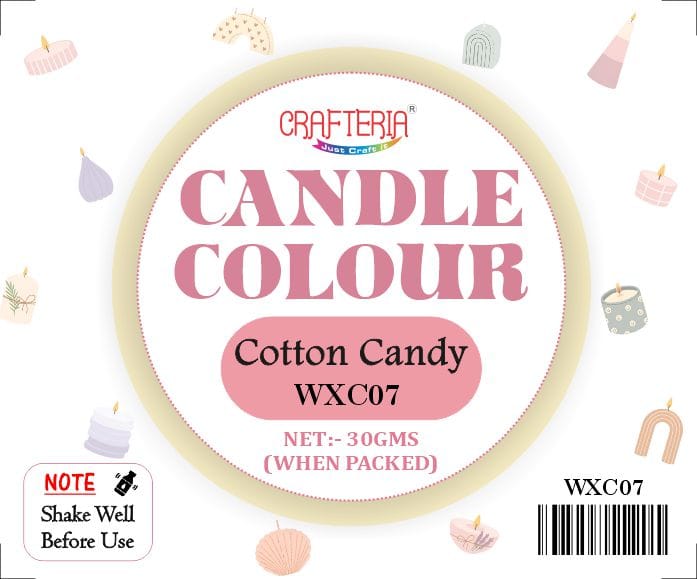 Crafteria Cotton Candy Candle Colour
