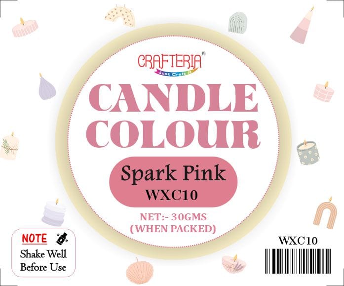 Crafteria Spark Pink Candle Colour