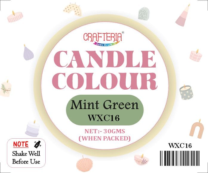 Crafteria Mint Green Candle Colour