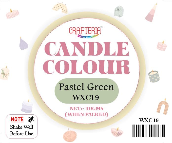 Crafteria Pastel Green Candle Colour