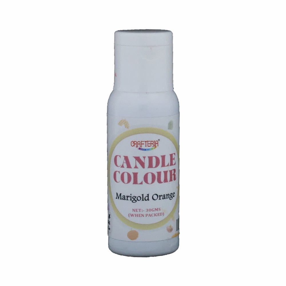 Crafteria Marigold Orange Candle Colour