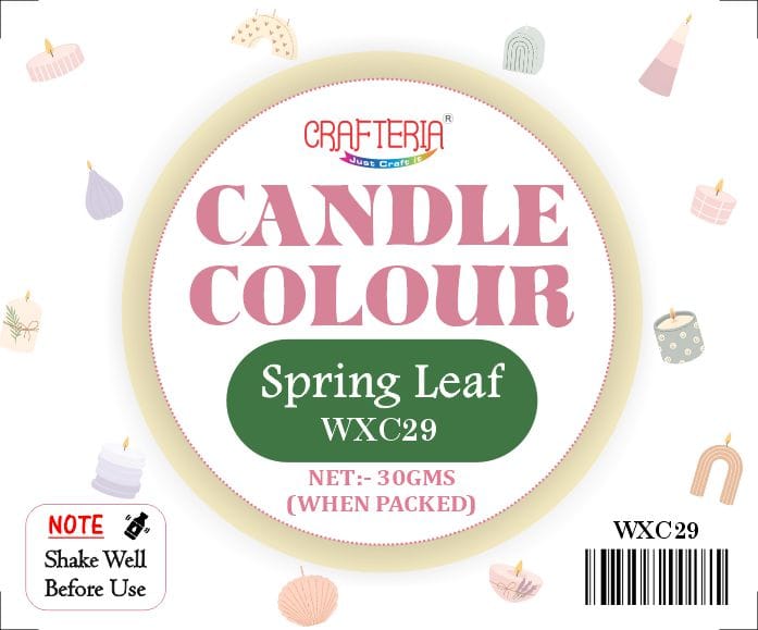Crafteria Spring Leaf Candle Colour