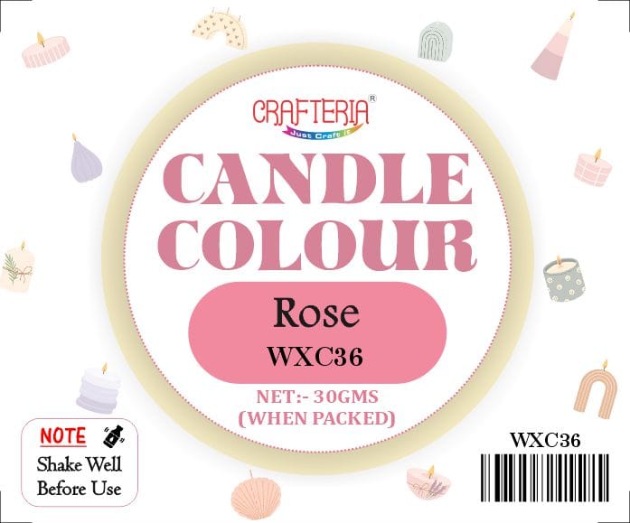 Crafteria Rose Candle Colour
